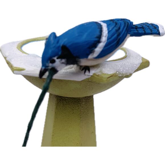 Hallmark BATHING BLUE JAYS‎ Keepsake Ornament #5 Marjolein's Garden Series 2018 - Picture 5 of 11